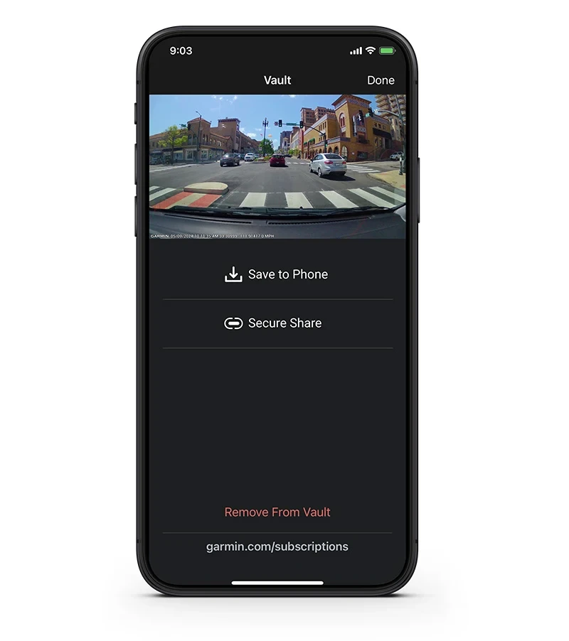 Auto kamera GARMIN Dash Cam X110 sa automatskom detekcijom nezgode