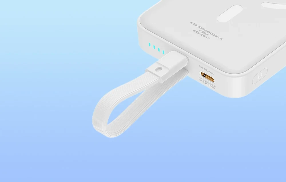 Prijenosni punjač BASEUS powerbank 20W 10.000mAh MagSafe Lightning, kabal osigurava punjenje telefona