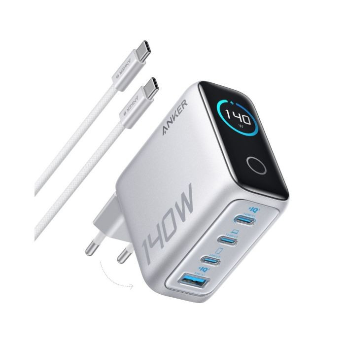 Punjač 3x USB-C 1x USB-A 140W sa USB-C kablom 1.5m ANKER B2697G41