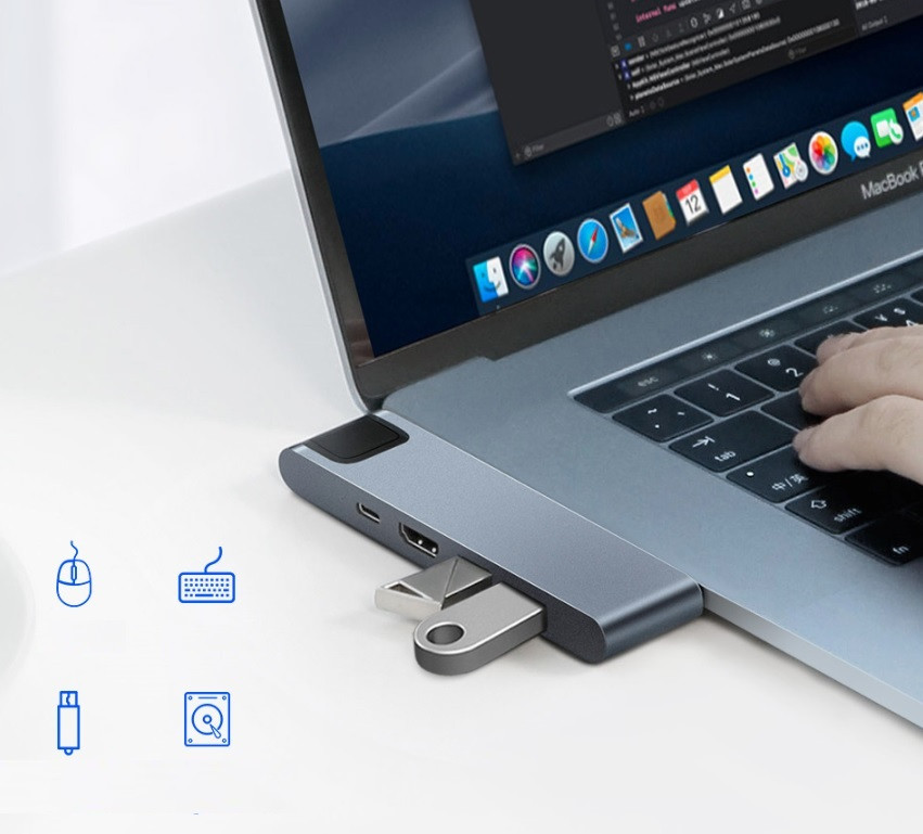 Multiport 7u1 BASEUS za MacBook USB-C HUB sa vrhunskom izradom