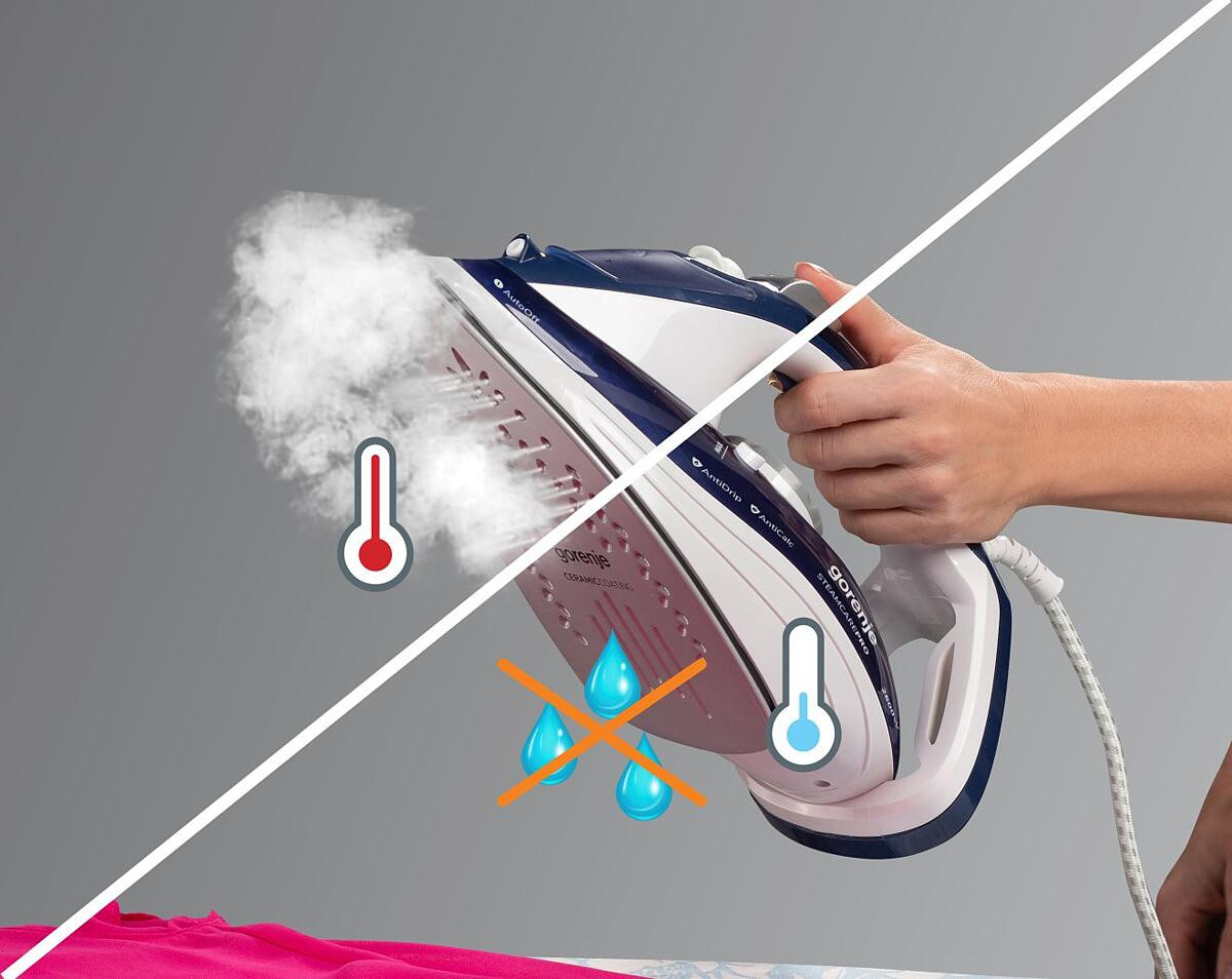 Pegla GORENJE SIH2600BLC, antiDrip sistem, peglanje bez vodeni kapljica