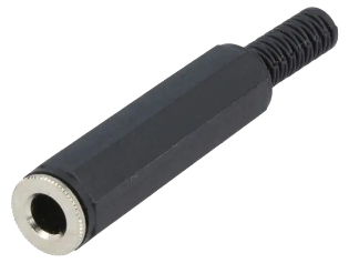Audio konektor 6.3mm stereo ženski